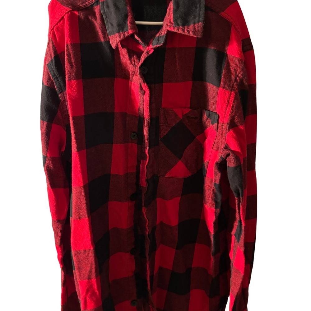 H&M Red and Black Checkered Men's Shirt